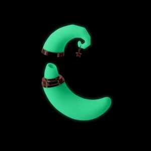 Vibratore a forma di luna con tecnologia Air Pulse, visione glow in the dark, in vendita da Kattiva Rimini