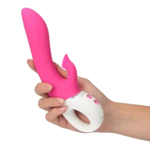 vibratore rabbit elegante in silicone viola