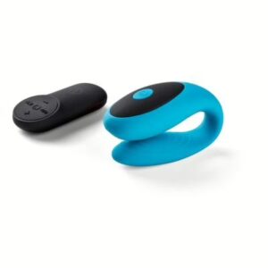 stimolatore clitorideo e punto G blu Kattiva Rimini e telecomando