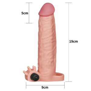 Prolunga pene vibrante in silicone 19 cm – Lovetoy